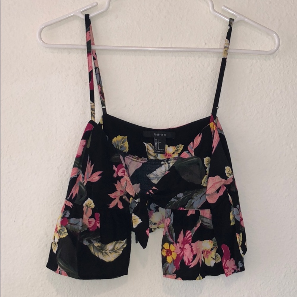 Forever 21 tie front tank top